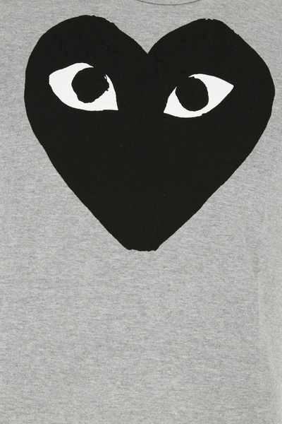 Comme Des Garçons Play Melange Grey Cotton T-shirt  Grey Comme Des Garcons Play Uomo M