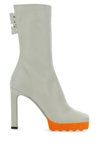Off-white Napa Sponge-sole Stiletto Booties