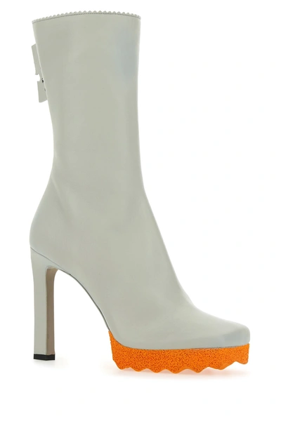Off-white Napa Sponge-sole Stiletto Booties