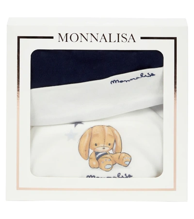 Shop Monnalisa Baby Sweatshirt, Sweatpants And Hat Set In Multicoloured