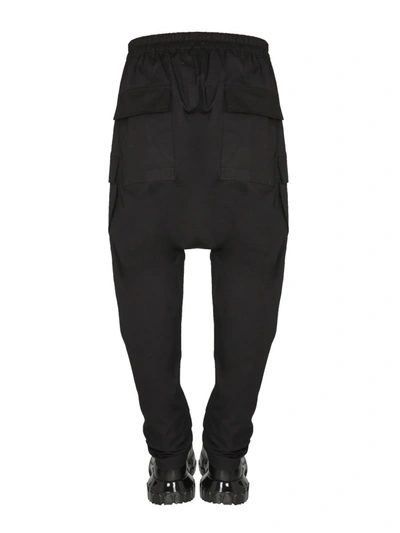 Shop Rick Owens "cargo Long" Trousers In Black