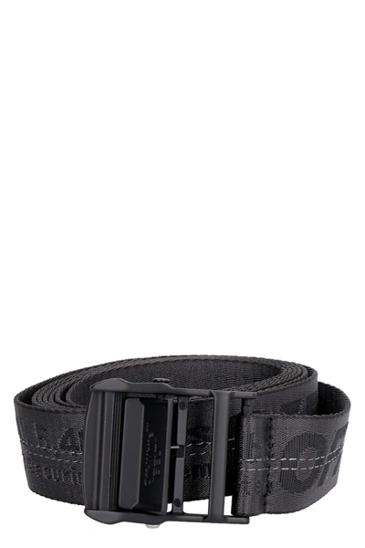Shop Off-white Industrial Fabric Belt With Logo In Black