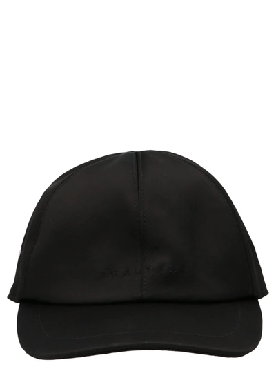 Shop Alyx 1017  9sm Logo Embroidered Satin Baseball Cap In Black