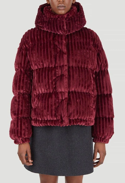 Shop Moncler Daos Down Jacket In Red