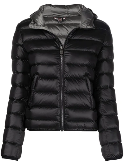 Shop Colmar Zip-up Hooded Puffer Jacket In 黑色