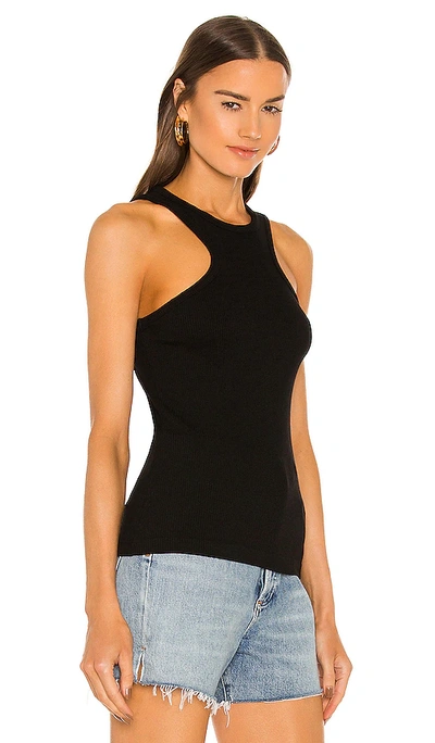 Shop Agolde Bea Cutaway Tank In Black