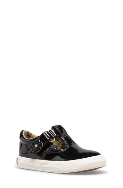 Shop Kedsr Daphne T-strap Sneaker In Black Patent