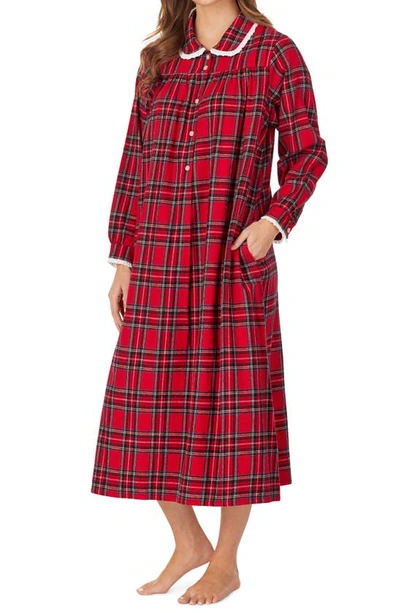 Shop Lanz Of Salzburg Ballet Nightgown In Redplaid