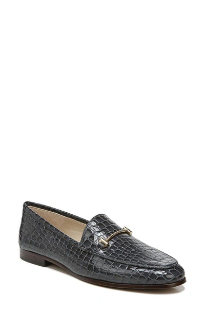 Shop Sam Edelman Lior Loafer In Graphite Blue