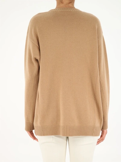 Shop Max Mara Tirreno Sweater In Wool And Cashmere In Black
