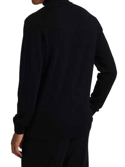 Shop Saks Fifth Avenue Men's Collection Lightweight Cashmere Turtleneck In Black