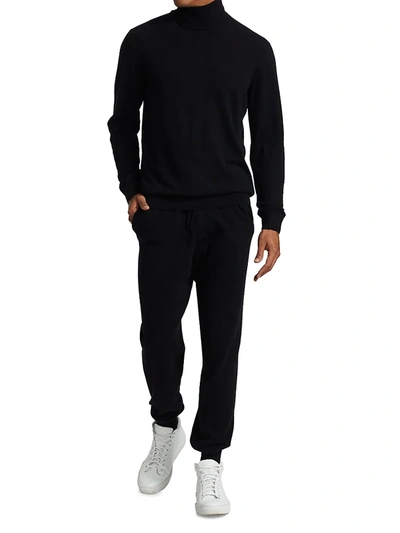 Shop Saks Fifth Avenue Men's Collection Lightweight Cashmere Turtleneck In Black