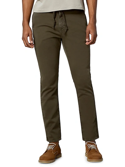 Shop Dl Jay Track Chino Pants In Army Green