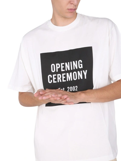 Shop Opening Ceremony T-shirt With Logo Box In White