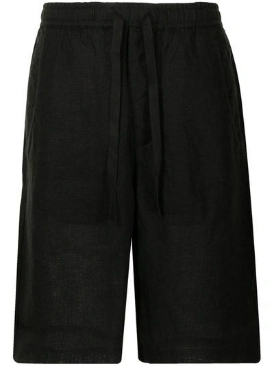 Shop Maharishi Wide-leg Track Shorts In 黑色