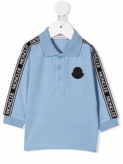 LOGO-TAPE LONG-SLEEVED POLO SHIRT