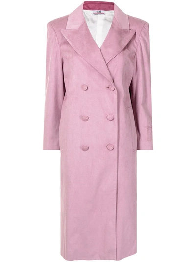Gcds Man Fit Long Coat Lavender In 紫色