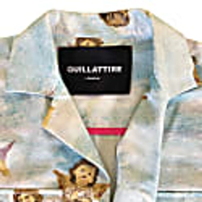 Quillattire Boujee Blue Sky-cupid Printed Boxy Shirt In Boxy