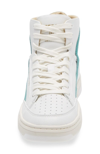 Shop Superdry Basket High Top Sneaker In White/ Aqua