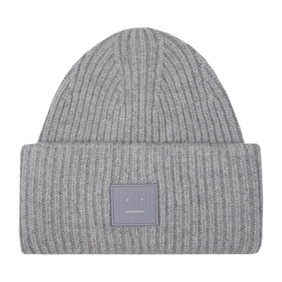 Shop Acne Studios Beanie Hat In Grey