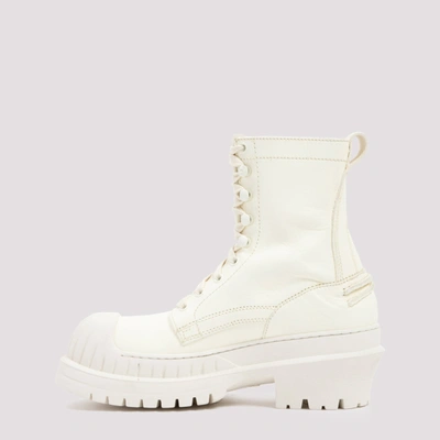 Shop Acne Studios Leather Boots Shoes In White