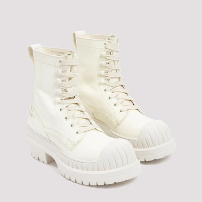 Shop Acne Studios Leather Boots Shoes In White