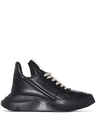 Shop Rick Owens Geth Low-top Sneakers In Black