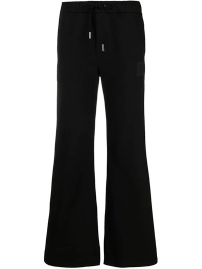 Shop Opening Ceremony Box-logo Flared Track Pants In Schwarz