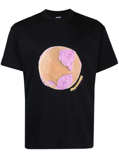 Shop Jacquemus Le Monde Short-sleeve T-shirt In Schwarz