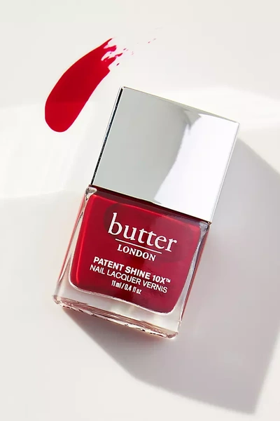 Shop Butter London Patent Shine Nail Lacquer In Red