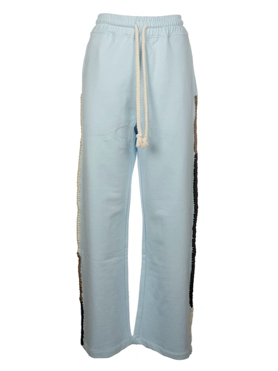 Shop Jw Anderson Wide Leg Contrast Stitch Track Pant In 810