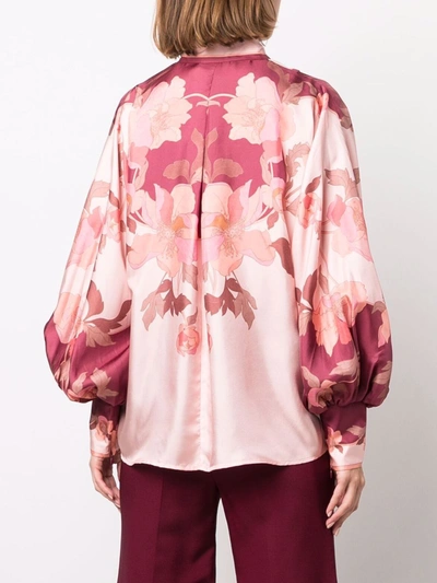 Shop Zimmermann Flowers Printed Shirt In Red