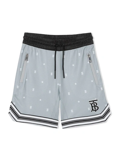 MESH MONOGRAM SHORTS BLACK