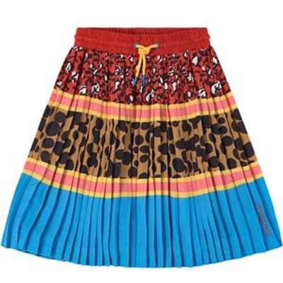 Shop The Marc Jacobs Blue Printed Pleated Skirt