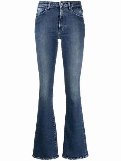 Shop 3x1 Blue Lightened Effect Jeans