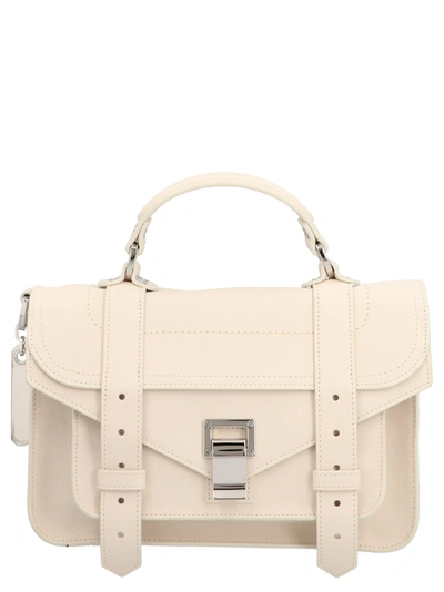 Shop Proenza Schouler Ps1 Tiny Shoulder Bag In White