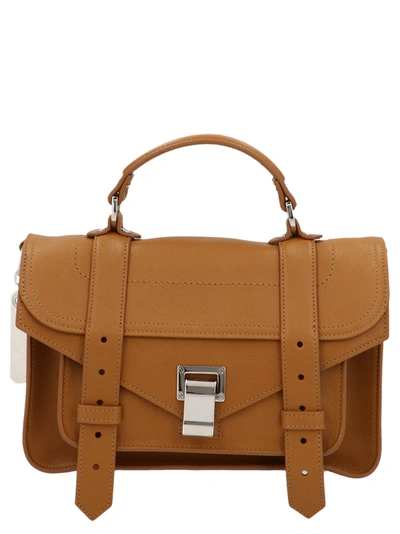 Shop Proenza Schouler Ps1 Tiny Shoulder Bag In Brown