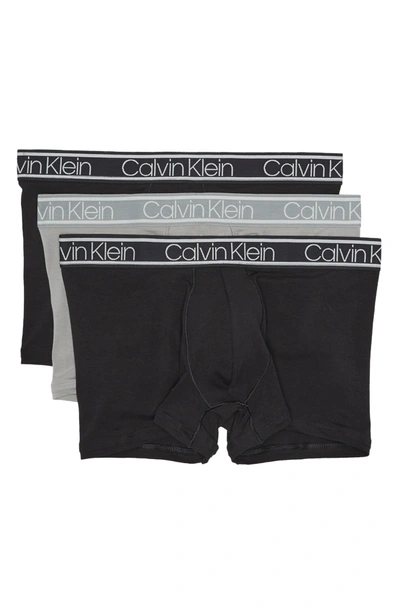 Shop Calvin Klein Ultimate Comfort Trunk In Blk/wfg/blk