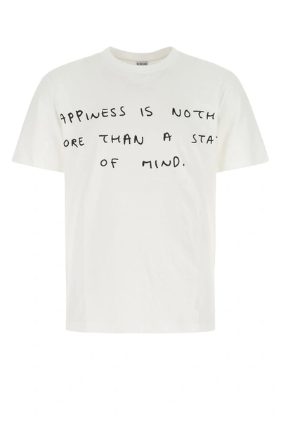 Loewe Happiness Is Nothing More Than A State Of Mind T-shirt White |  ModeSens