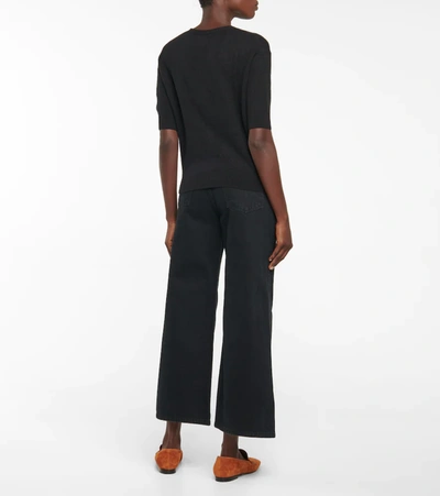 Shop Khaite Dianna Stretch-cashmere Cardigan In Black
