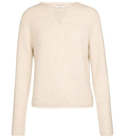 Shop Vince Cashmere Sweater In White