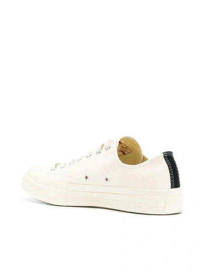 Shop Comme Des Garçons Play Print Sneakers In White