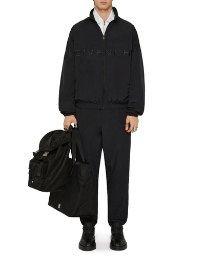 Shop Givenchy 4g Jogger Jacket In Nylon In Black