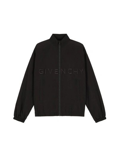 Shop Givenchy 4g Jogger Jacket In Nylon In Black