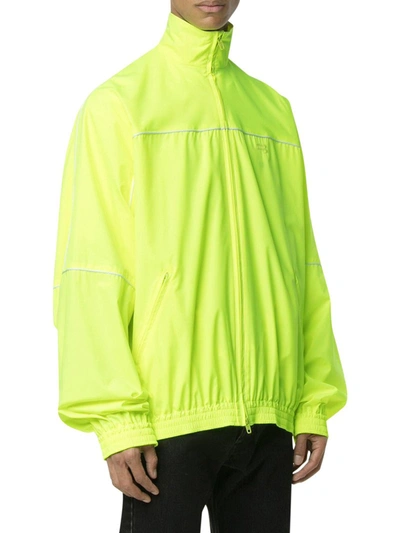 Shop Balenciaga Tracksuit Jacket In Yellow & Orange