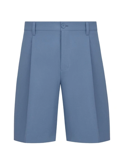 Shop Dior Chino Shorts In Blue
