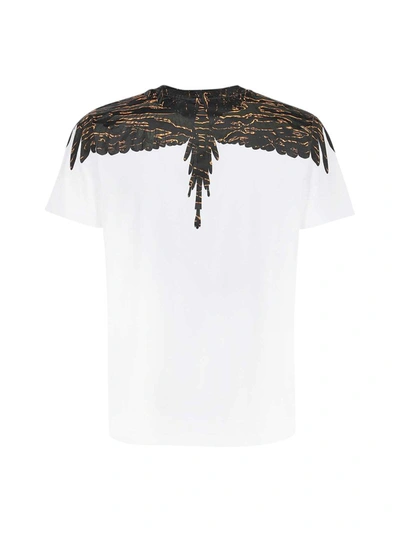 Shop Marcelo Burlon County Of Milan Camou Wings Regular T-shirt In White