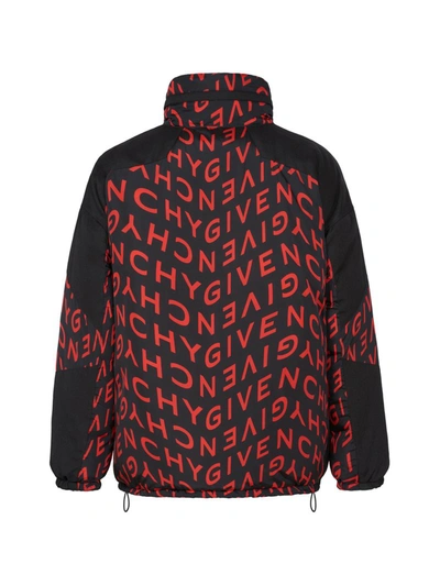 Shop Givenchy Refracted Reversible Puffer Jacket In Black