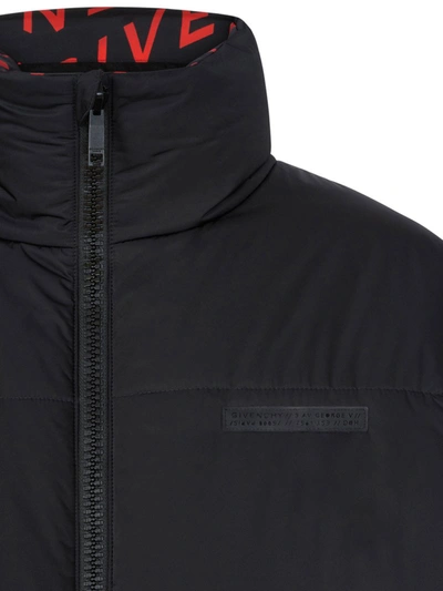 Shop Givenchy Refracted Reversible Puffer Jacket In Black