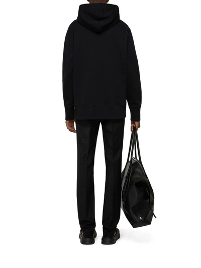 Shop Givenchy Zipped Hoodie With Padlock In Black